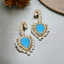 Load image into Gallery viewer, Semi-precious stone beads earrings