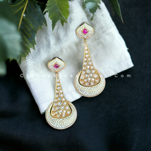 Load image into Gallery viewer, Meenakari Stone Studded Earrings