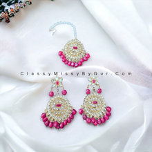 Load image into Gallery viewer, Earrings with Maang Tikka