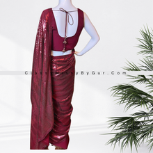 Load image into Gallery viewer, Sparkling Elegance: Sequin Sarees and Ready-Made Ensembles for Every Occasion