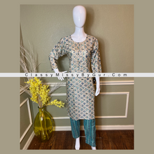 Load image into Gallery viewer, Printed Cotton Kurti With Pant