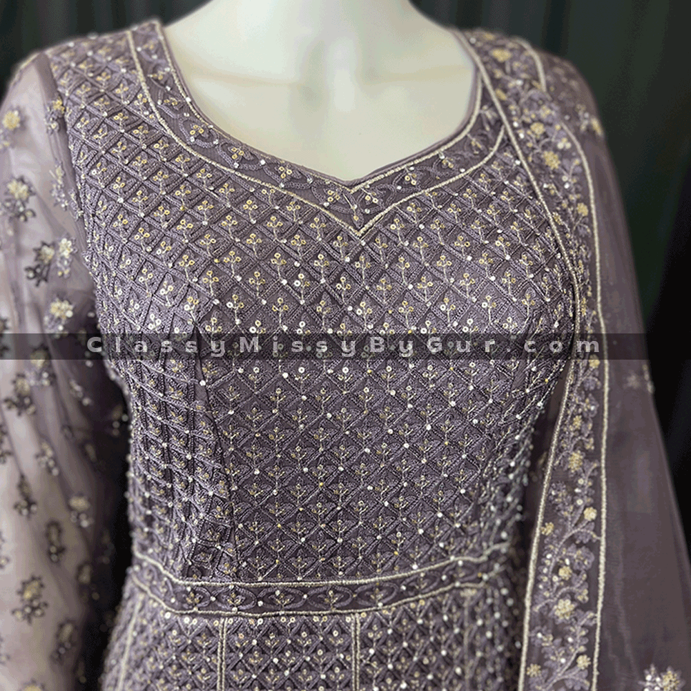 Bollywood stylish designer anarkali gown suits pakistani wedding party wear heavy embroidery worked ready made anarkali dress