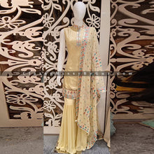 Load image into Gallery viewer, Embroidered Sharara Suit