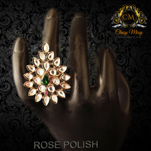 Load image into Gallery viewer, Paan Diamond heavy Ad Finger Ring - Classy Missy by Gur