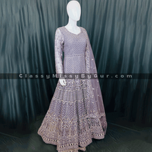 Load image into Gallery viewer, Bollywood stylish designer anarkali gown suits pakistani wedding party wear heavy embroidery worked ready made anarkali dress