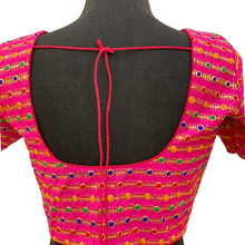 Load image into Gallery viewer, Women&#39;s Silk Embroidery Designer Readymade Saree Blouse