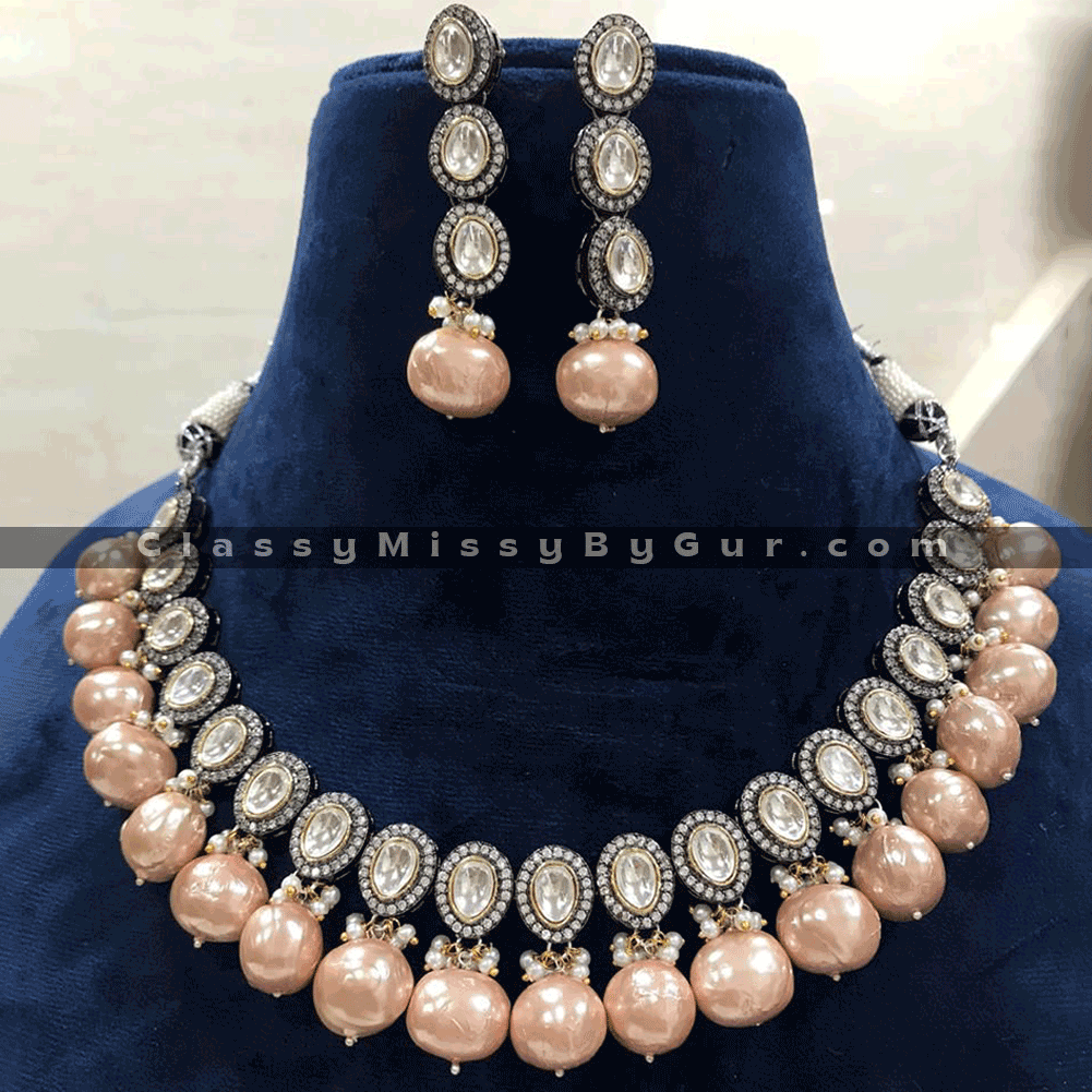 Rose Gold CZ Diamond Necklace