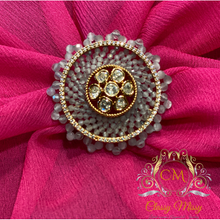 Load image into Gallery viewer, Beads and kundan studded ring