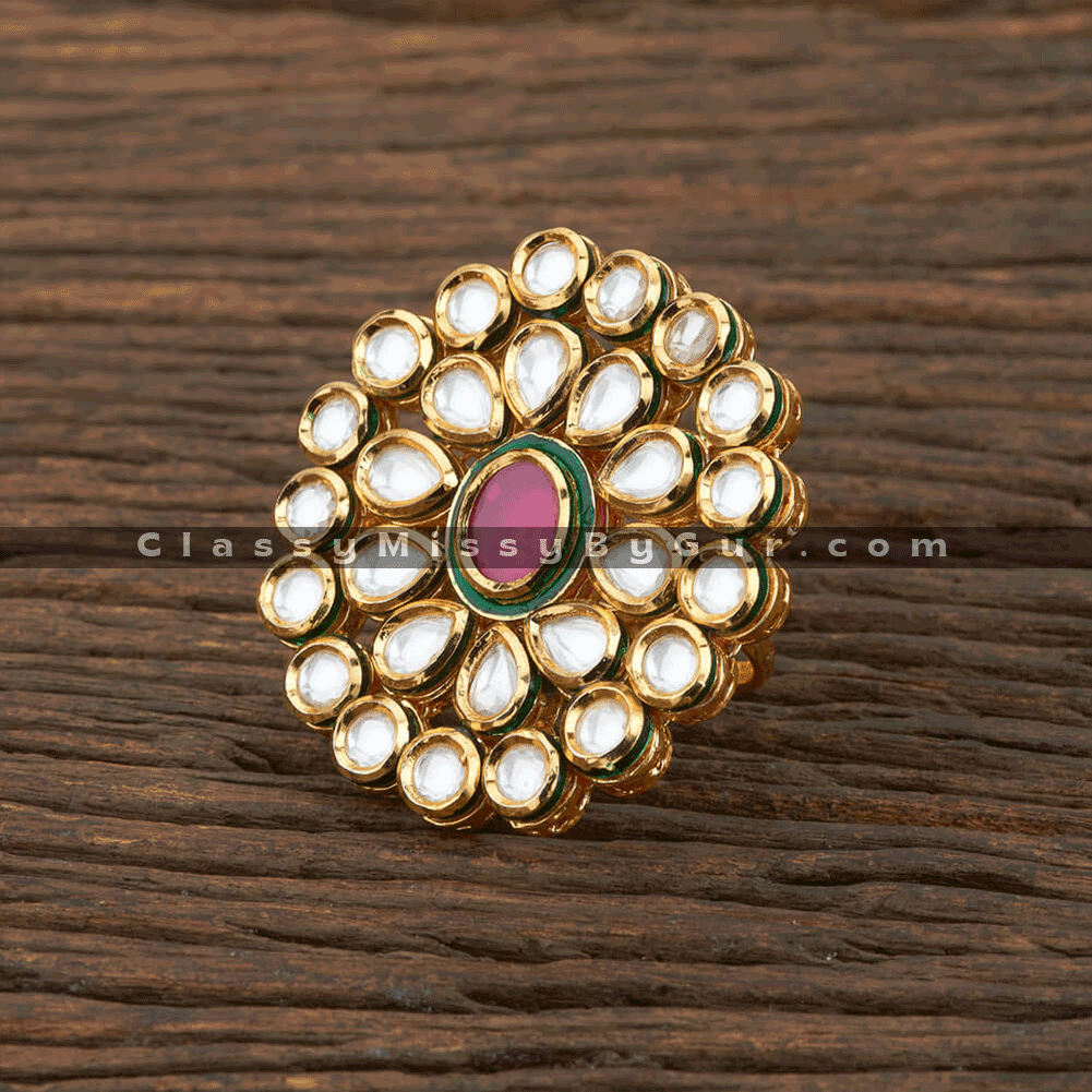 Kundan Ring – Sapphira Jewels