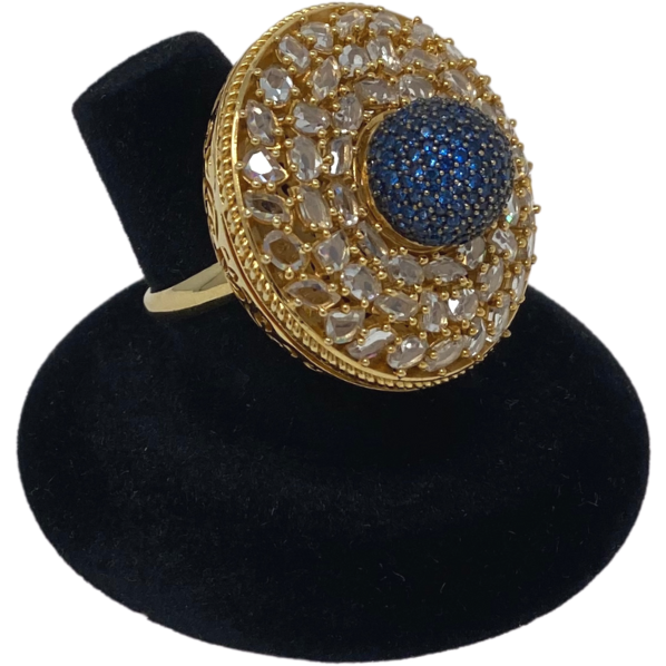 Stone and Kundan Ring