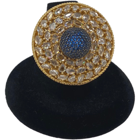 Stone and Kundan Ring