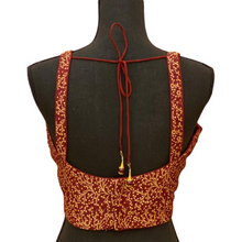 Load image into Gallery viewer, Women&#39;s Brocade Designer spaghetti Strap Readymade Saree Blouse