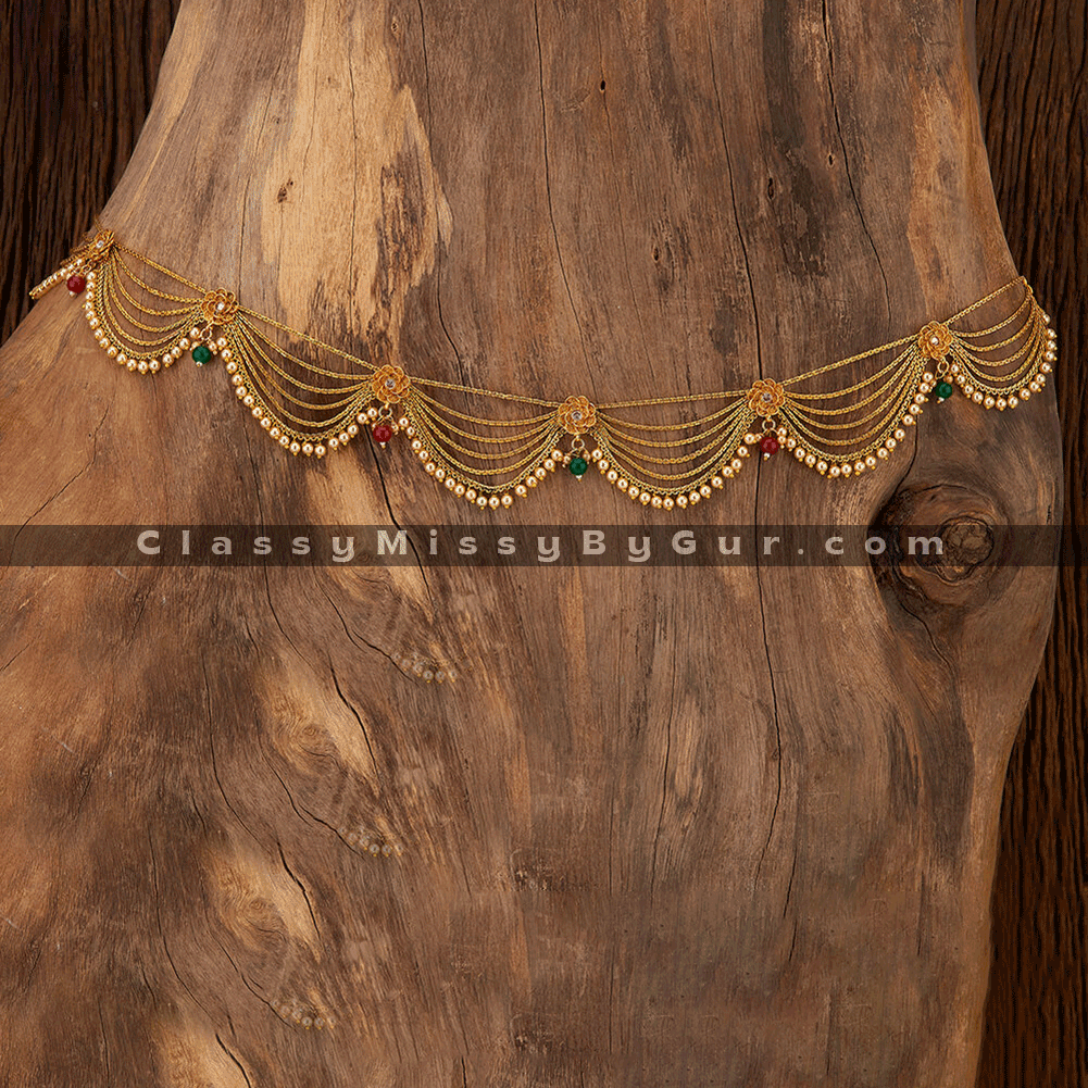 Waist Chain Gold Belt Sari Saree Belly Chain Jewelry Indian Kamarbandh  Kamarband Belt/wedding Belt Chain Jewellery 