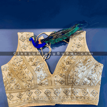 Load image into Gallery viewer, Designer Phantom Silk Blouse with Sequence Work and Thread Work for Women
