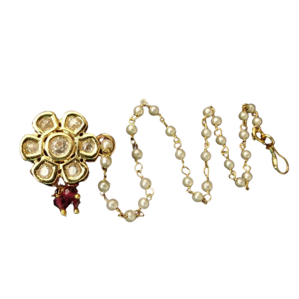 Monet — Jade & baroque pearl adjustable ring | seree