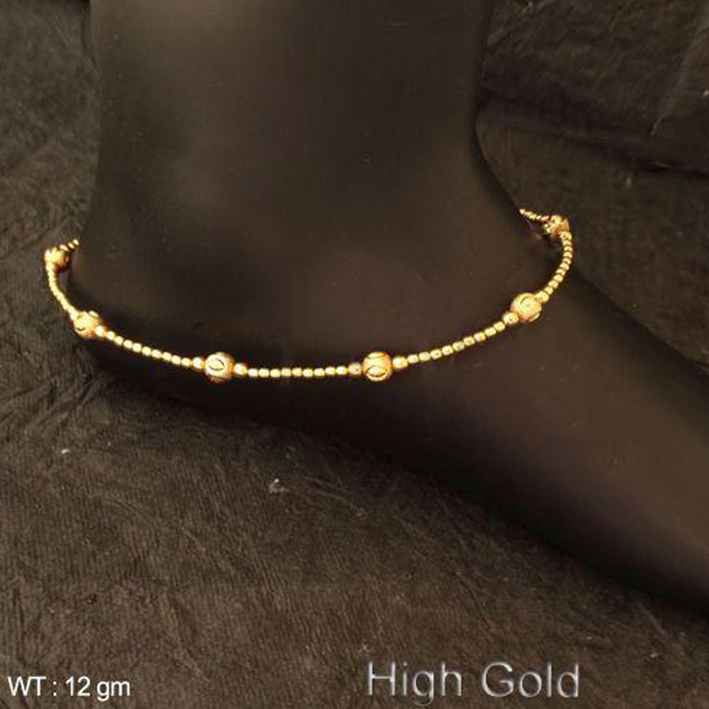 Golden Pearl delicate antique Anklet