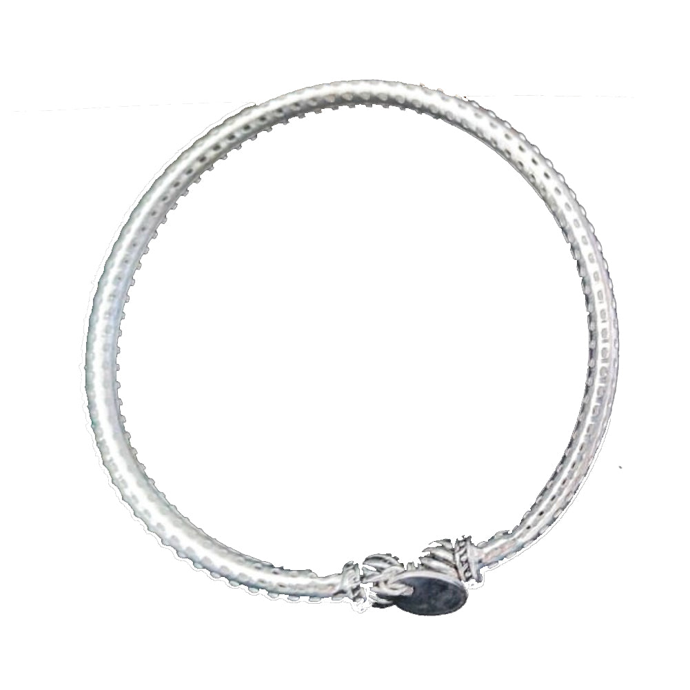 Stylish Oxidized Silver Bracelet